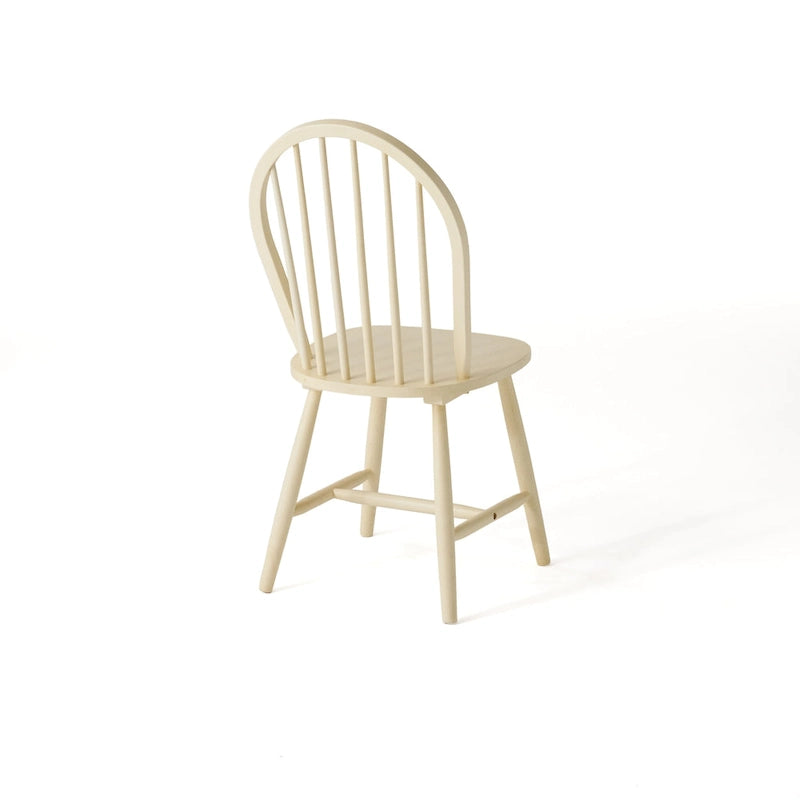 Chaise de salle à manger à dossier haut à barreaux style fermette