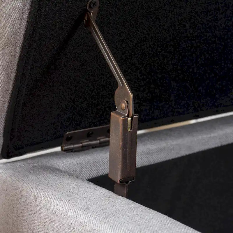 Banc de rangement en tissu