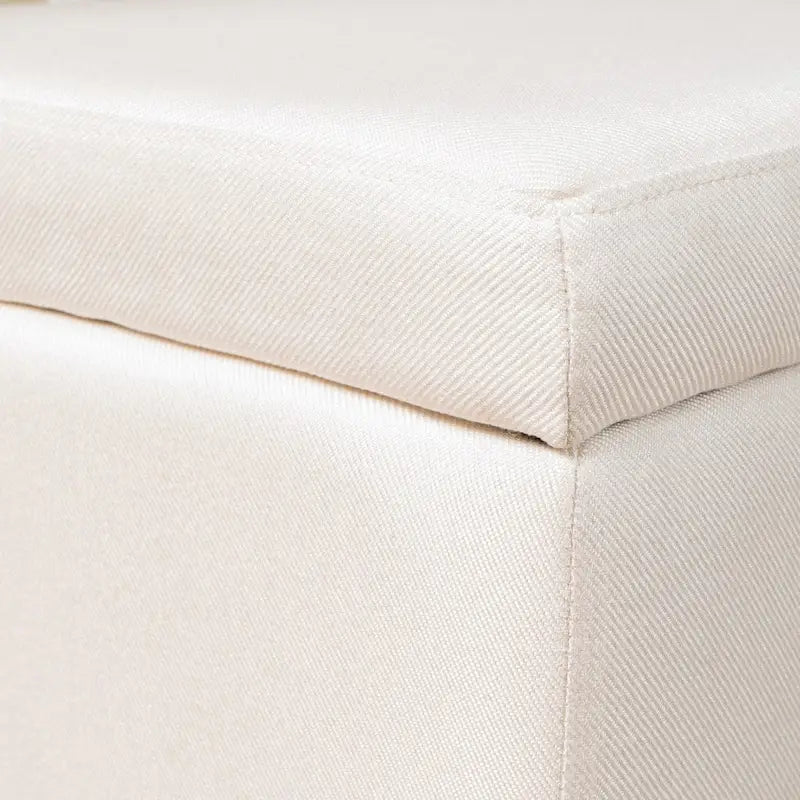 Banc de rangement en tissu