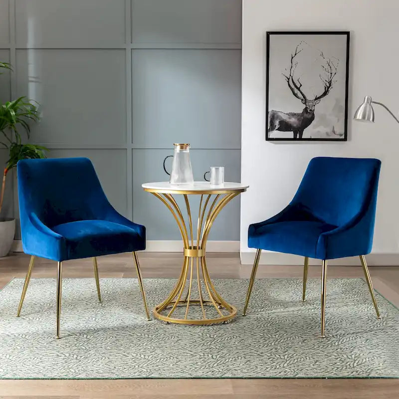 Chaise longue rembourrée en velours