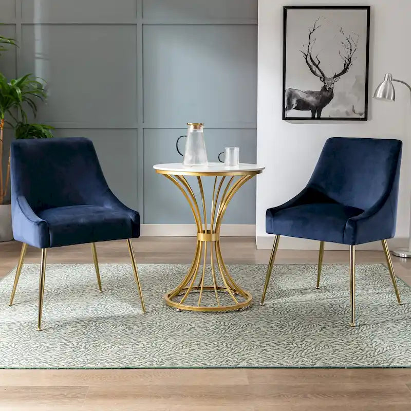 Chaise longue rembourrée en velours