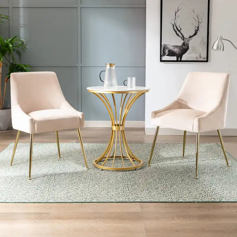 Chaise longue rembourrée en velours
