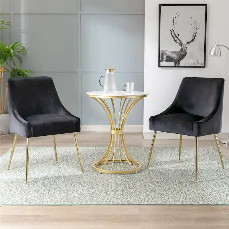Chaise longue rembourrée en velours