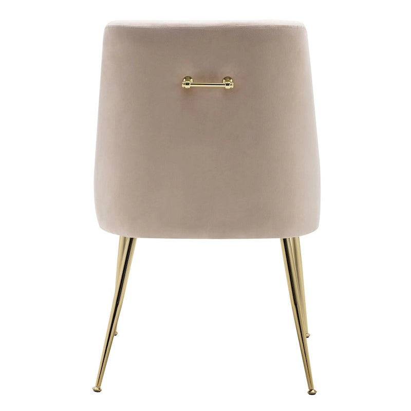 Chaise longue rembourrée en velours