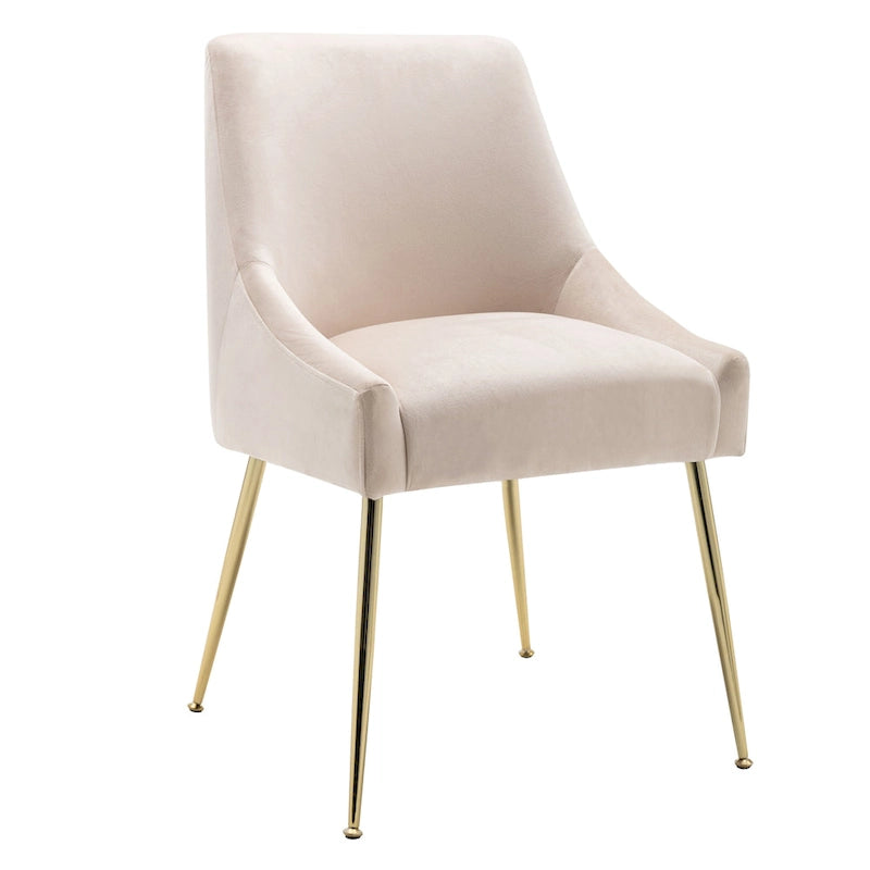 Chaise longue rembourrée en velours