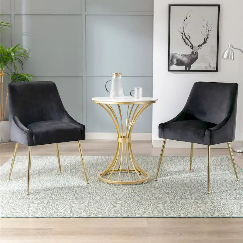 Chaise longue rembourrée en velours