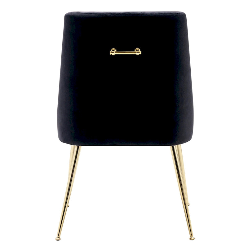 Chaise longue rembourrée en velours