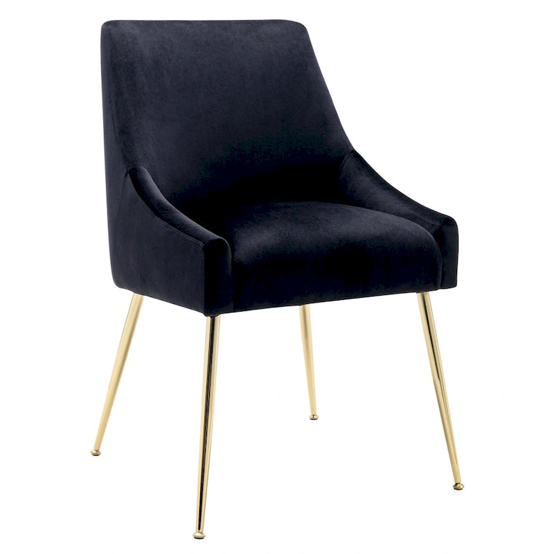 Chaise longue rembourrée en velours