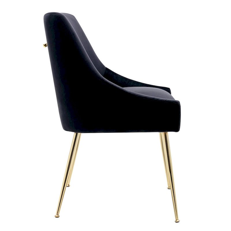 Chaise longue rembourrée en velours