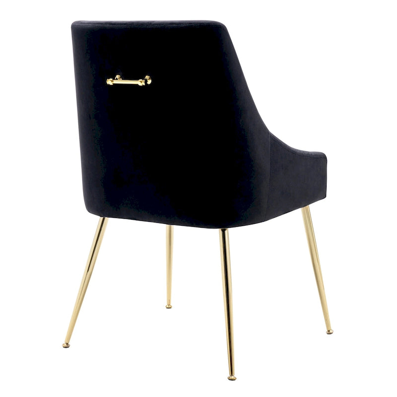 Chaise longue rembourrée en velours