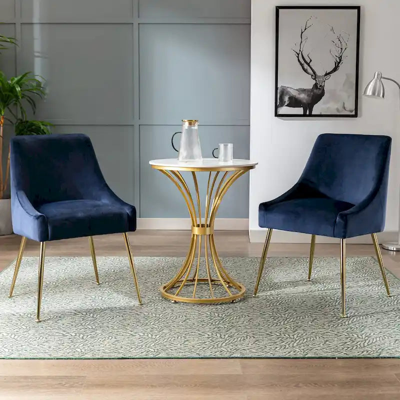 Chaise longue rembourrée en velours