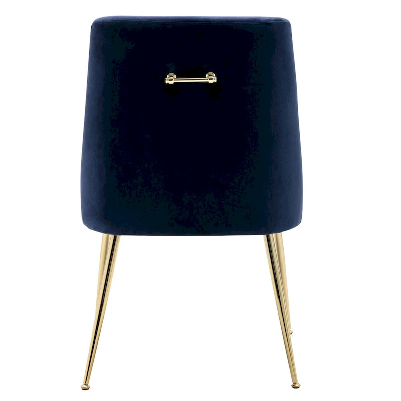 Chaise longue rembourrée en velours