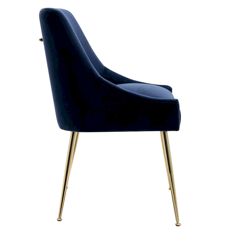 Chaise longue rembourrée en velours