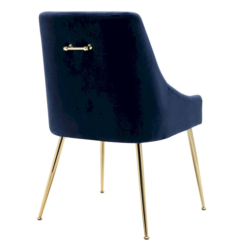 Chaise longue rembourrée en velours