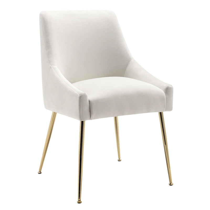 Chaise longue rembourrée en velours