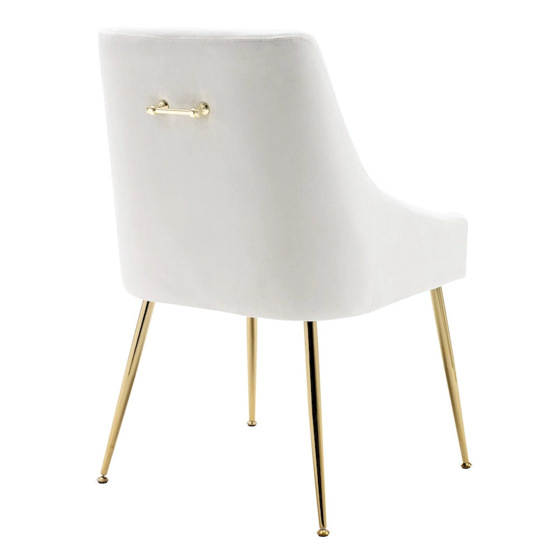 Chaise longue rembourrée en velours