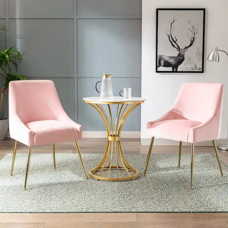 Chaise longue rembourrée en velours
