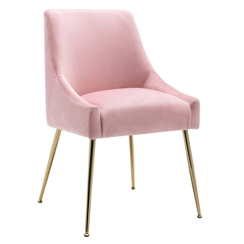 Chaise longue rembourrée en velours