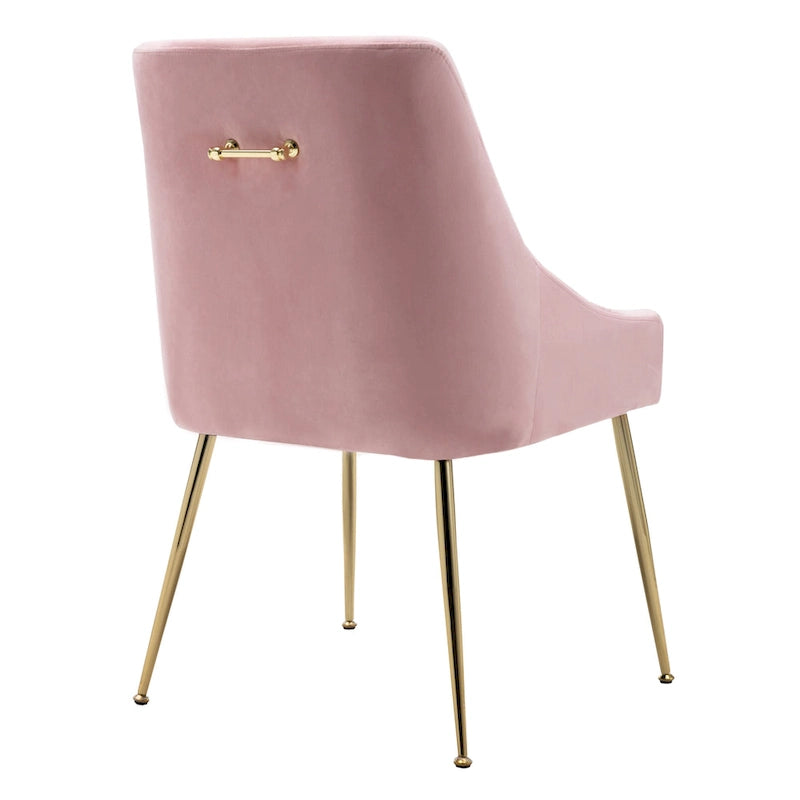 Chaise longue rembourrée en velours