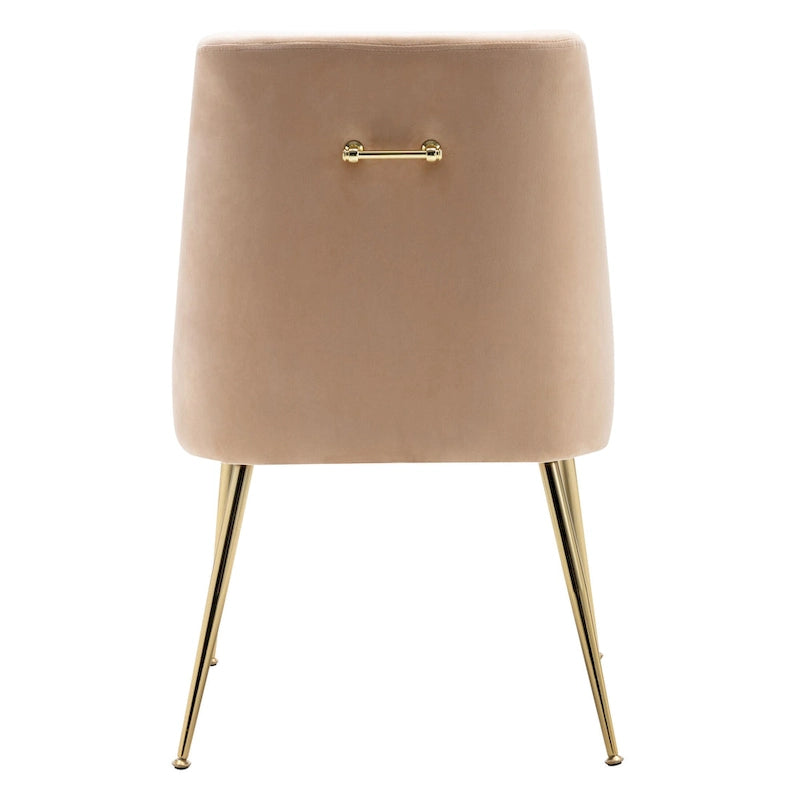 Chaise longue rembourrée en velours