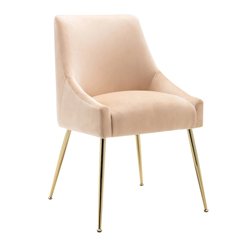 Chaise longue rembourrée en velours