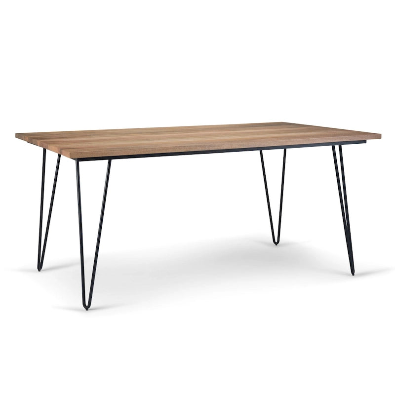 Table à manger en bois de style industriel