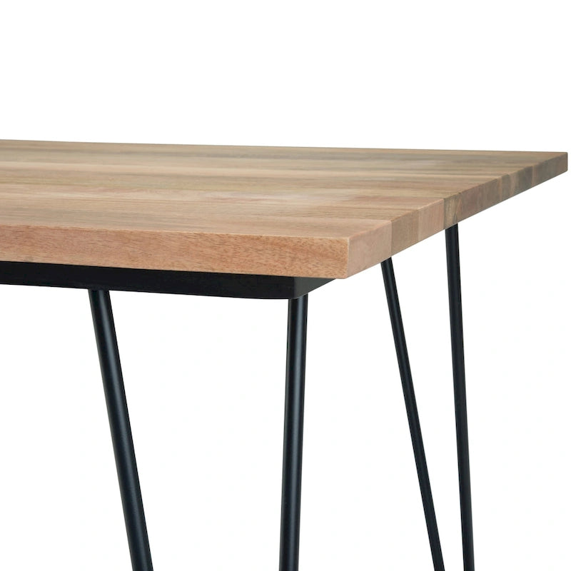 Table à manger en bois de style industriel