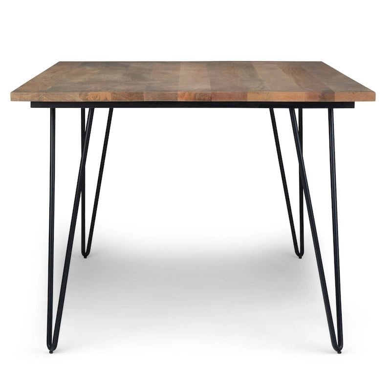 Table à manger en bois de style industriel