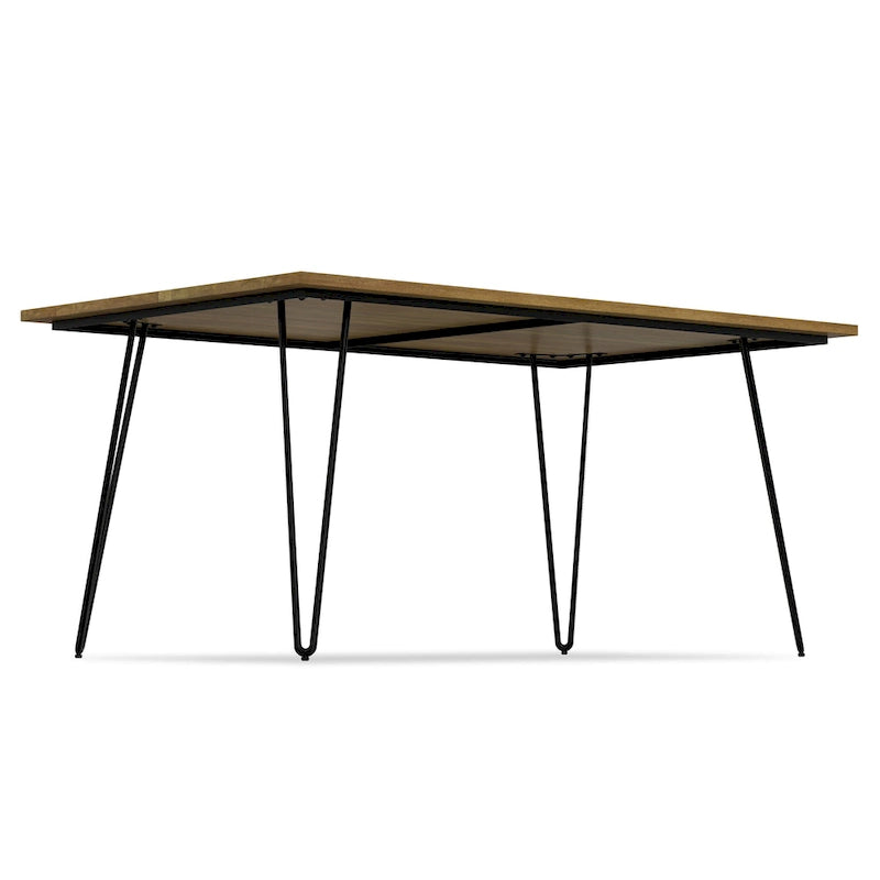 Table à manger en bois de style industriel