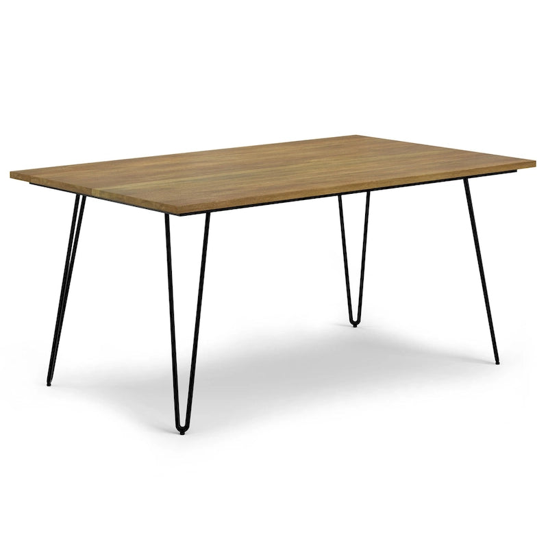 Table à manger en bois de style industriel