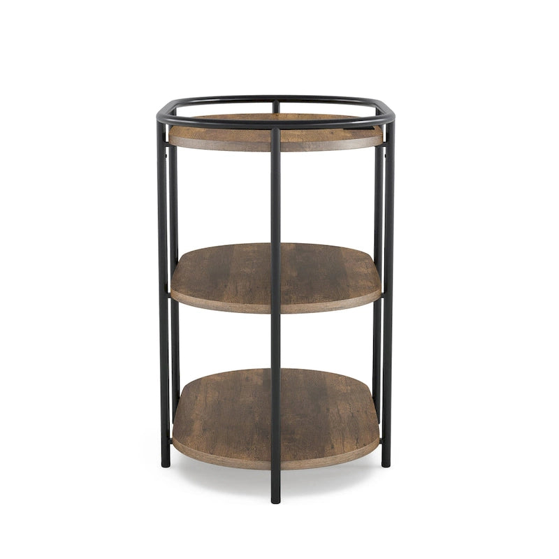 Table d'appoint à trois niveaux en acier