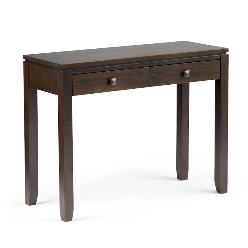 Table console de canapé en bois massif de style moderne