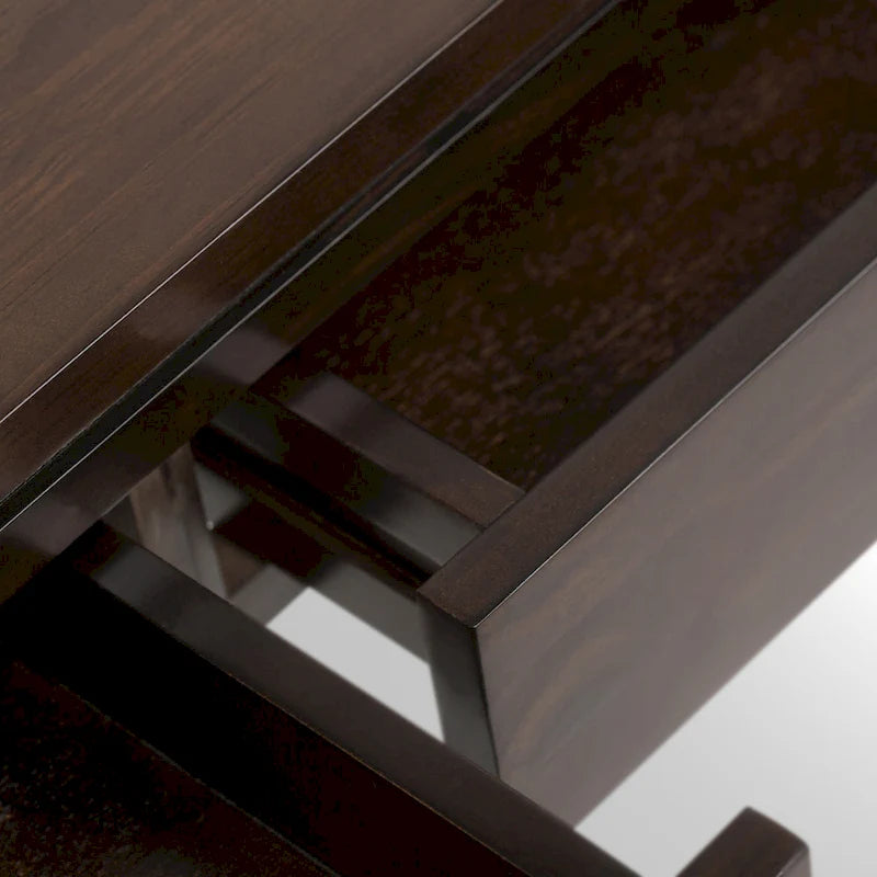 Table console de canapé en bois massif de style moderne