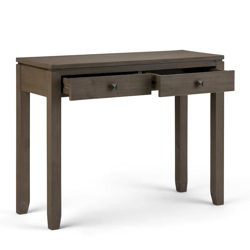 Table console de canapé en bois massif de style moderne