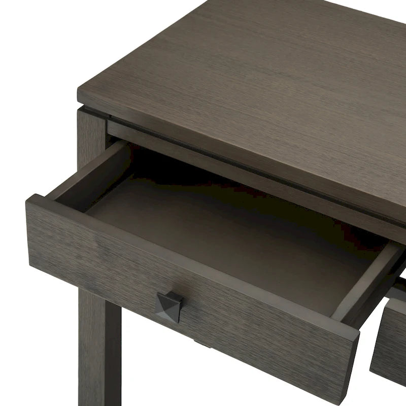 Table console de canapé en bois massif de style moderne