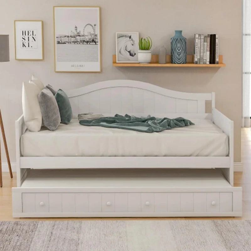 Lit de repos en bois pour deux personnes