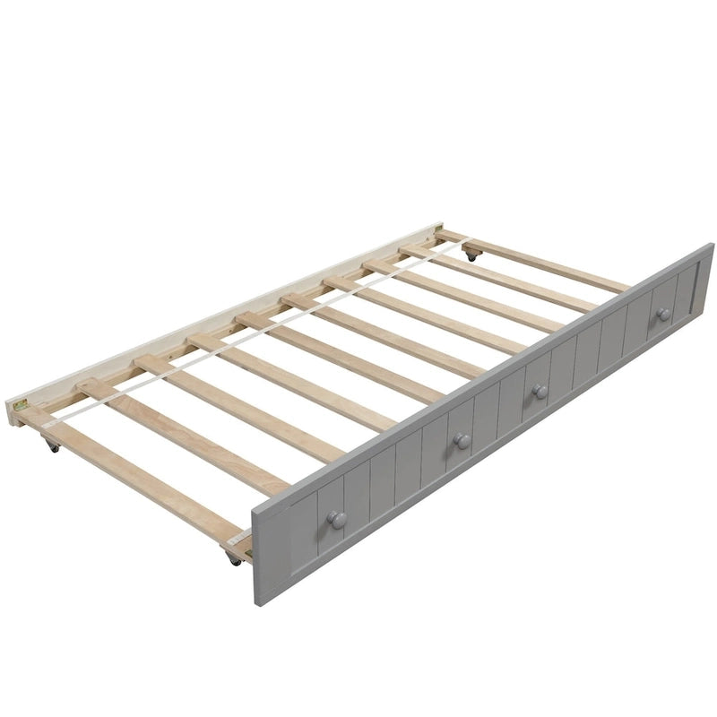 Lit de repos en bois pour deux personnes