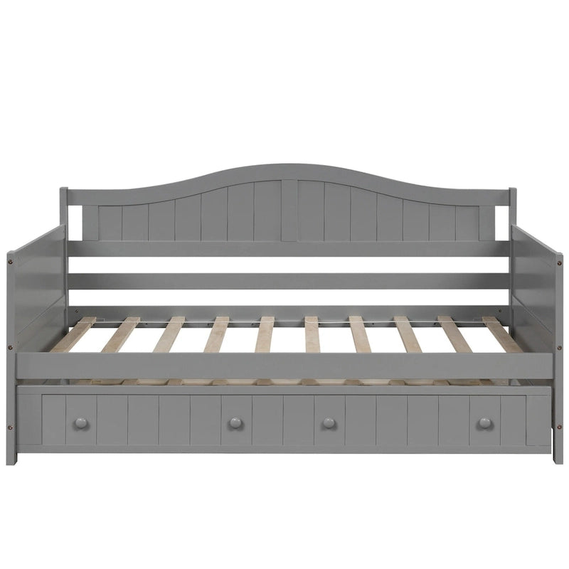 Lit de repos en bois pour deux personnes