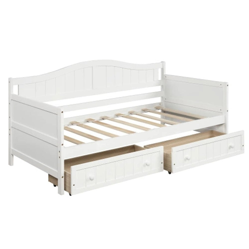 Lit de repos en bois pour deux personnes