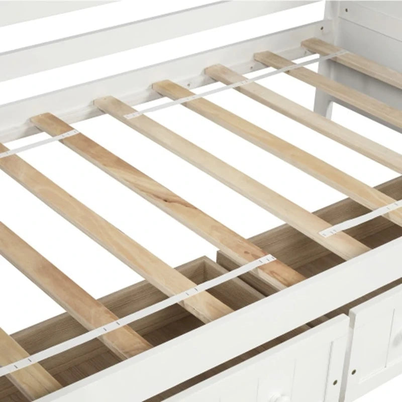 Lit de repos en bois pour deux personnes