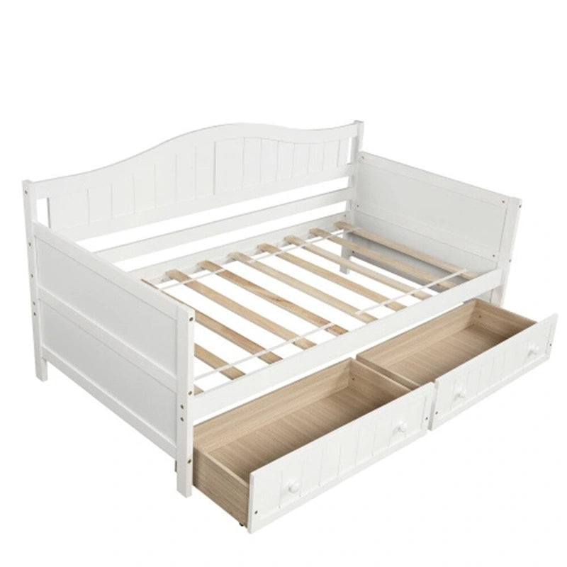 Lit de repos en bois pour deux personnes