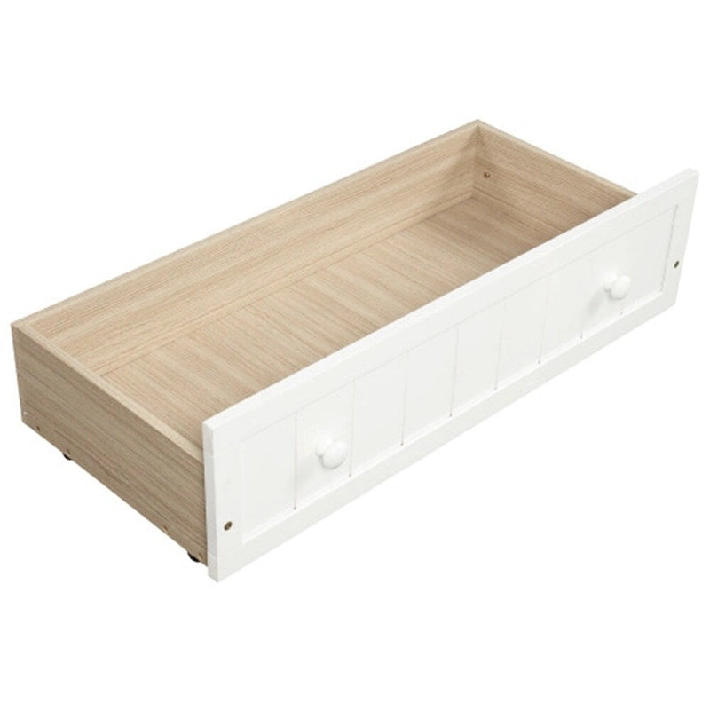 Lit de repos en bois pour deux personnes