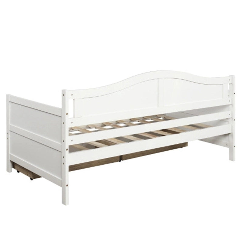 Lit de repos en bois pour deux personnes
