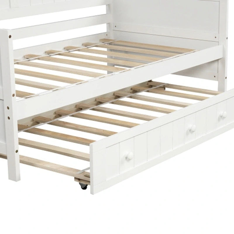 Lit de repos en bois pour deux personnes