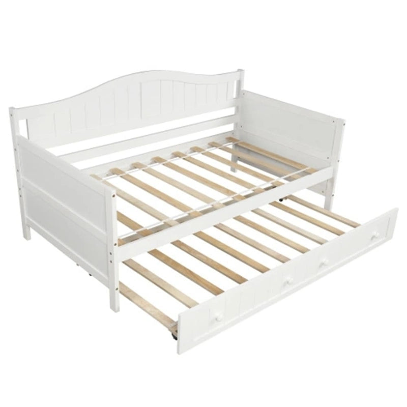 Lit de repos en bois pour deux personnes