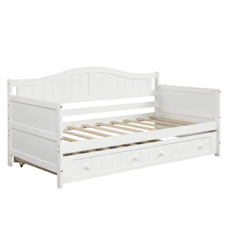 Lit de repos en bois pour deux personnes