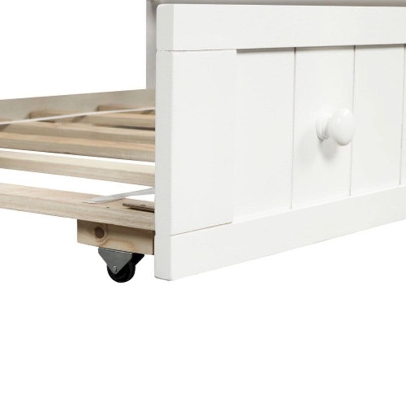Lit de repos en bois pour deux personnes