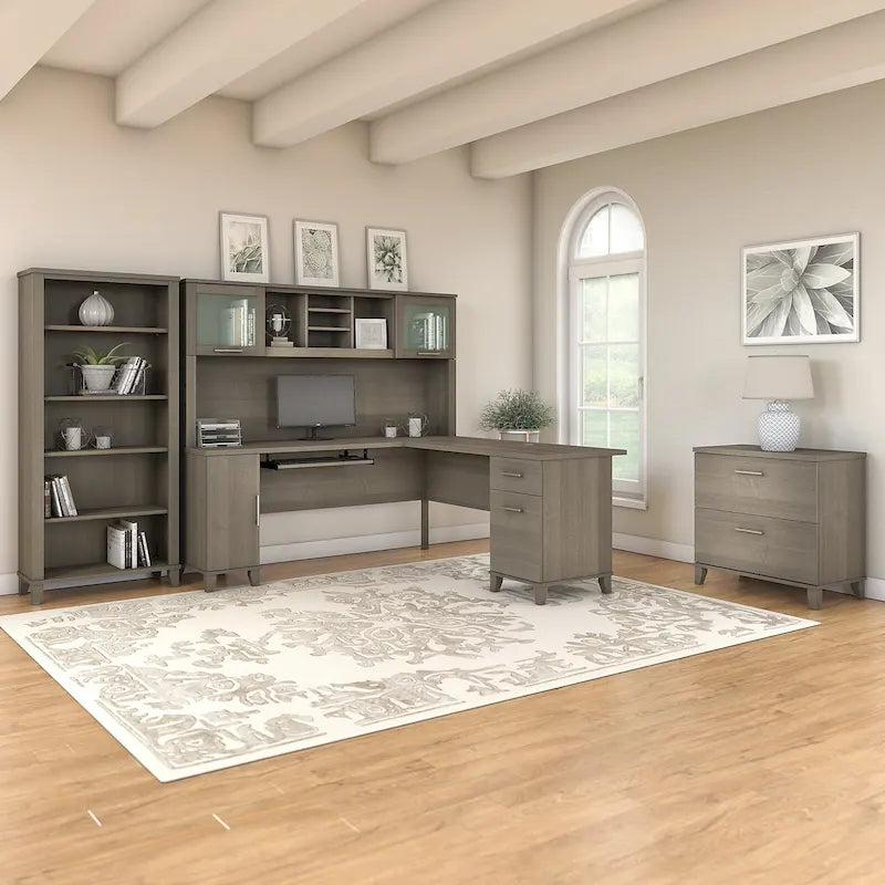 Bureau en L — Gris