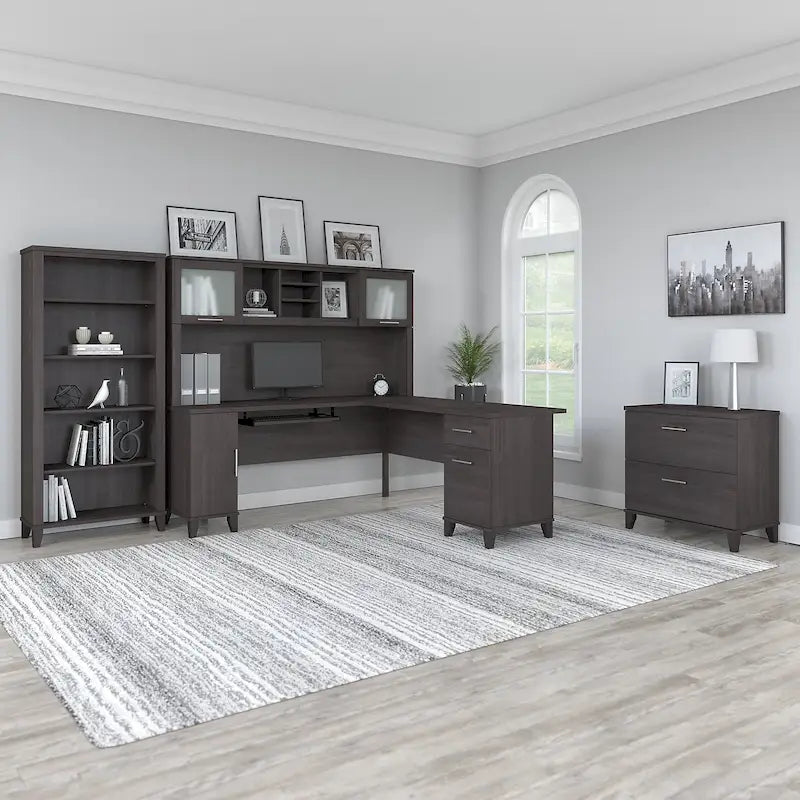 Bureau en L — Gris
