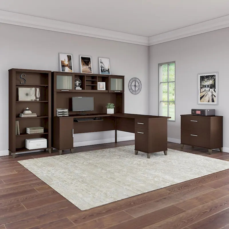 Bureau en L — Gris